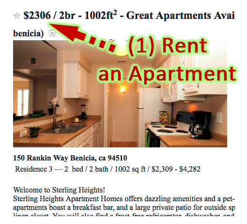 Rent Benicia Apartment